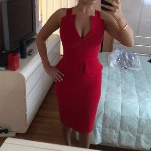 BCBG red dress